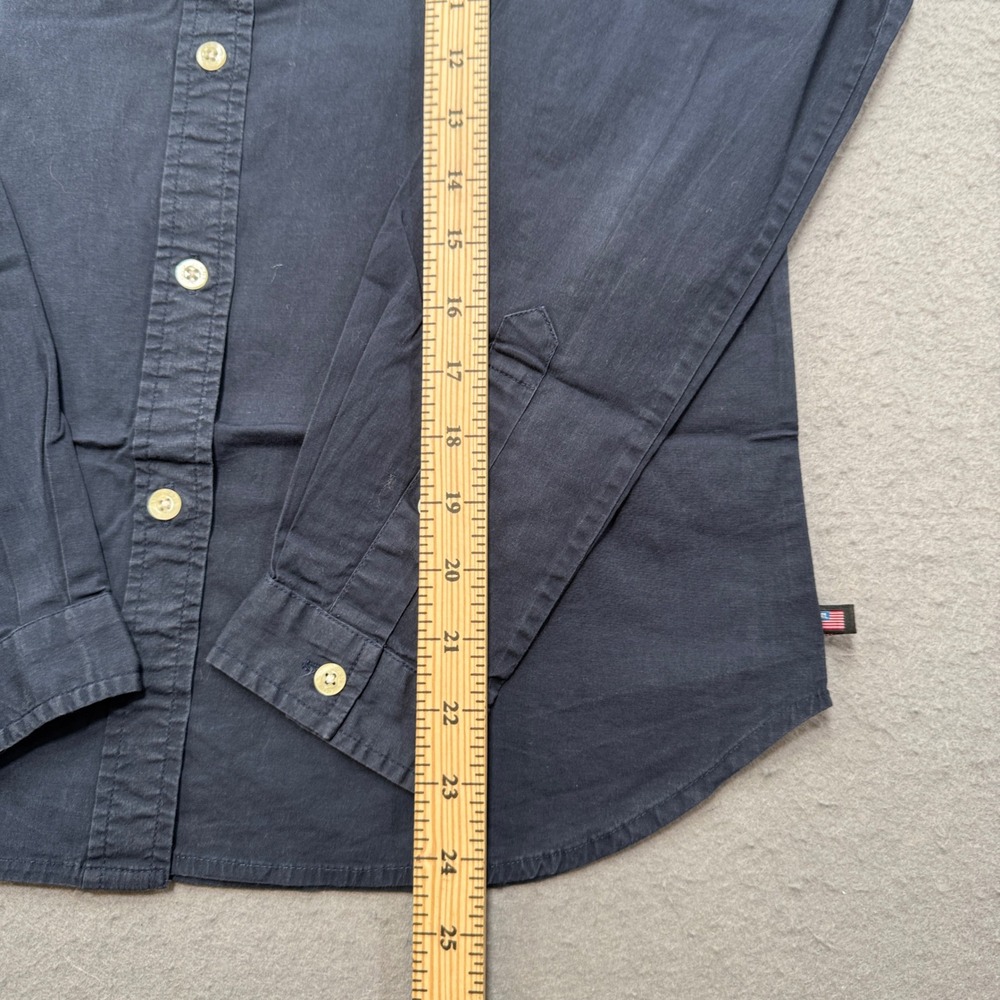 Ralph Lauren Shirt Women's M Navy Blue Long Sleeve Button Down Western Classic - Picture 4 of 6